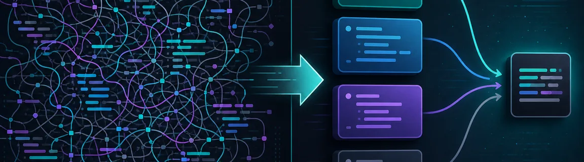 Diagram contrasting a heavy bundle versus a reduced bundle after optimizations